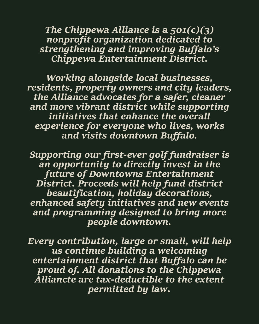 Chippewa Alliance Golf Classic Foursome & Sponsorships